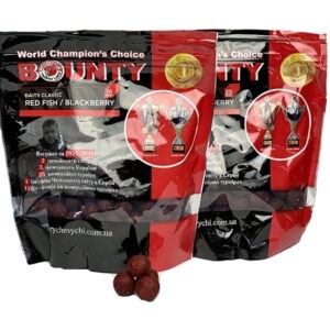Бойлы прикормочные растворимые Bounty RED FISH / BLACKBERRY