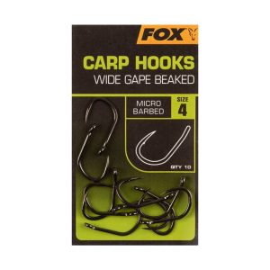 Карповые крючки Fox - Curve Shank - size 8 - курв шенк №8 (10шт), крючки для рыбалки