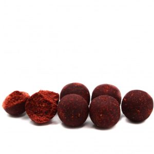 Бойли прикормочні варені STRAWBERRY / SALMON 18мм 0.4 кг