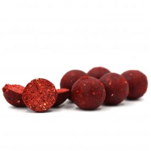 Бойлы прикормочные растворимые STRAWBERRY/SALMON 18мм 0.4 кг