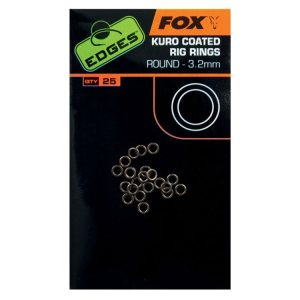 Кольца для монтажа FOX Edges Kuro Coated Rig Rings 2.5 мм S