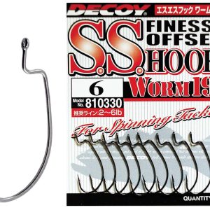 Крючок Decoy Worm19 S.S. Hook 01, 9 шт/уп