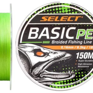 Шнур Select Basic PE Light Green 150m 0.16mm 18lb/8.3kg