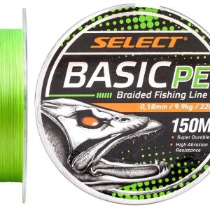 Шнур Select Basic PE Light Green 150m 0.18mm 22lb/9.9kg