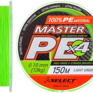 Шнур Select Master PE 150m (салат.) 0.10мм 13кг