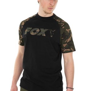 Футболка Fox Raglan T - Shirt Black / Camo - XXL