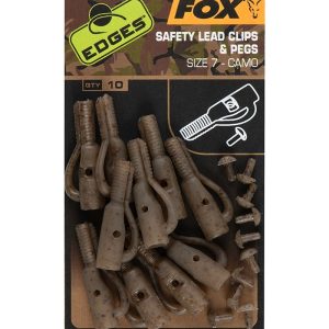 Безпечна Кліпса Fox Edges Camo Safety Lead Clip & Pegs Size 7
