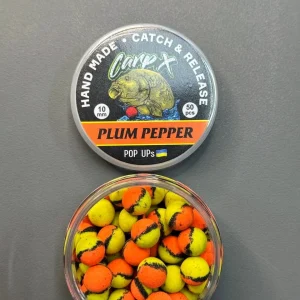 Бойли плаваючі pop ups PLUM PEPPER 10мм ТМ CarpX