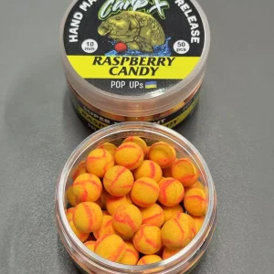 Бойли плаваючі pop ups RASPBERRY CANDY 10мм ТМ CarpX