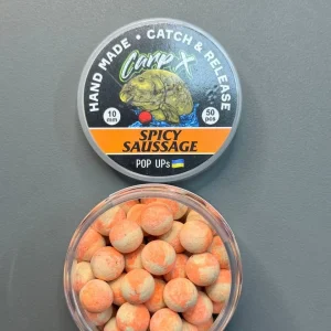 Бойли плаваючі pop ups SPICY SAUSAGE 10мм ТМ CarpX