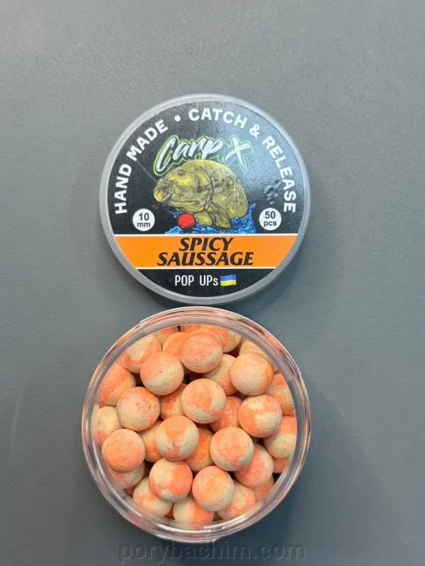 Бойли плаваючі pop ups SPICY SAUSAGE 10мм ТМ CarpX