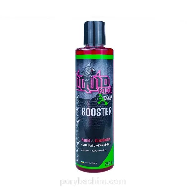 Carptronik Booster Squid & Octopus Cranberry Ліквід Бустер Кальмар Восьминіг Журавлина 250мл для риболовлі