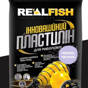 Пластилін рибальський REALFISH Чебрець-Часник 500г – насадка з ароматом трав і часнику для карася, ляща та коропа