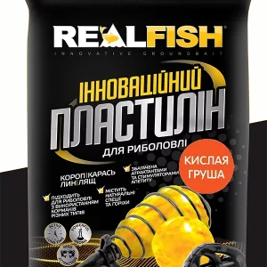 Пластилін рибальський REALFISH Кисла груша 500г – насадка зі смаком кислої груші для карася, коропа та ляща