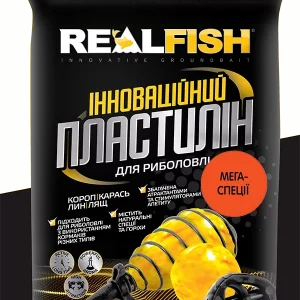 Пластилін рибальський REALFISH Мегаспеції 500г – насадка з ароматом спецій для карася, ляща та коропа