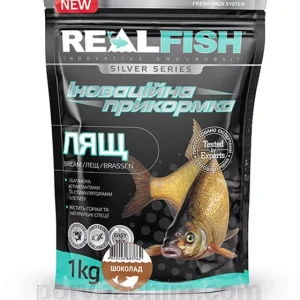 Рибальська прикормка RealFish Лящ Шоколад 1 кг з ефектом гейзера