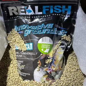 Прикормка RealFish Універсал Смажена Конопля 1 кг