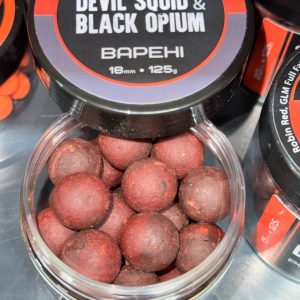 Бойли насадочні SPLIT варені Devil Squid & Black Opium 18 мм ТМ Crazy Carp