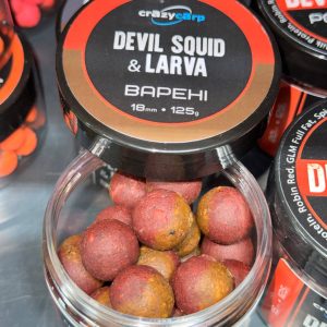Бойли насадочні SPLIT варені Devil Squid & Larva 18 мм ТМ Crazy Carp