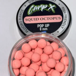 Бойли плаваючі POP UPS - SQUID OCTOPUS (КАЛЬМАР ВОСЬМИНІГ) 8мм ТМ CarpX