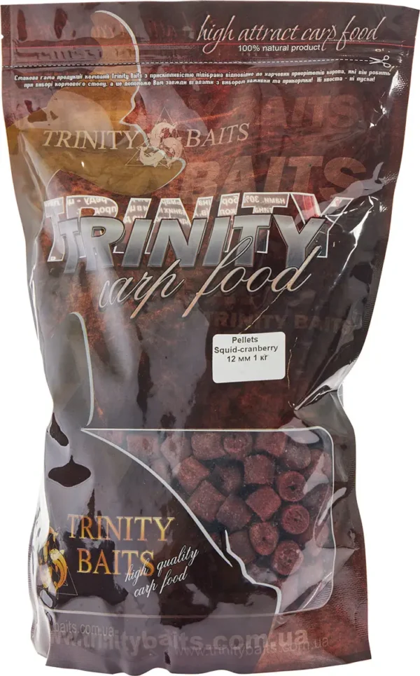 Пелети Trinity Pellets Amino Line Squid Cranberry Mix 4,6,8mm 1kg