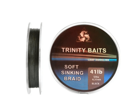 Якісний повідковий матеріал Trinity Baits 41Lb 0.25мм чорний 50м