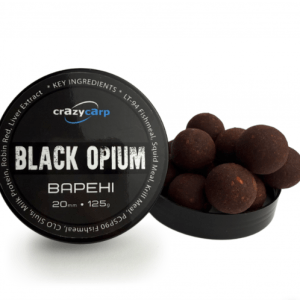 Бойли Crazy Carp Hookbaits насадочні варені Black Opium - 20мм