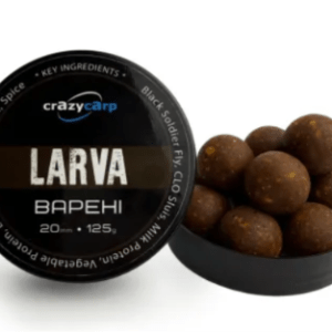 Бойли Crazy Carp Hookbaits насадочні варені Larva - 20мм 125г