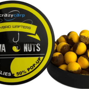 Бойли Crazy Carp Hybrid Wafters Larva & Nutz 12mm