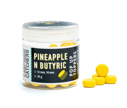 Бойли pop-up Carp Catchers Toppers "Pineapple N Butyric" 12, 14mm